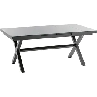 Niehoff Ausziehtisch 180 x 100 x 76 cm Anthrazit/Hellgrau