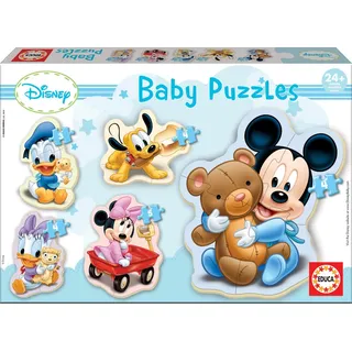 Educa - Mickey, Baby Puzzleset mit 5 Puzzles für Kinder ab 24 Monaten, Disney (13813)