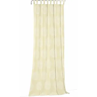 Vorhang WIRTH "Kingston" Gr. 1, beige (creme), B:135cm H:145cm, Jacquard, Polyacryl, Polyester, Gardinen, Vorhang