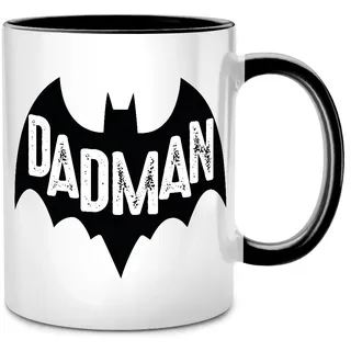 Seness Dadman Tasse, Dad Held Fledermaus, werdender Papa Geschenk, du wirst bester Papa, Mann Geschenkideen Geburtstag Vatertagsgeschenk, lustige Geschenke für Herren, Vater Geburtstagsgeschenk Daddy