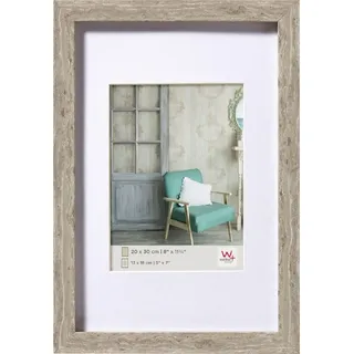 walther design Bilderrahmen grau 70 x 100 cm Echtglas Stockholm EA100D