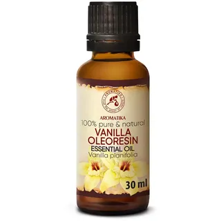 Ätherischess Öl Vanille 30ml - Vanilla Planifolia - Vanille Oleoresin Öl - Ätherische Öle für Romantik - Glatte Haut & Haare - Aromatherapie - Duftlampe - Diffuser