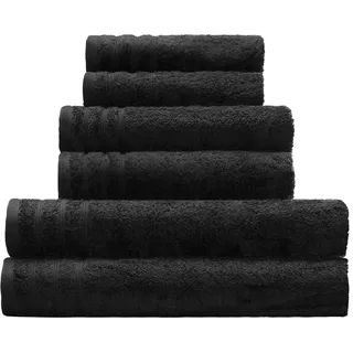 KLEINE WOLKE Handtuch 50 x 100 cm schwarz