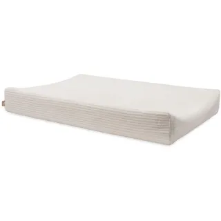 Jollein Wickelauflagenbezug Cloudy Rib – Oatmeal – 50x70cm – OEKO–TEX Zertifiziert – Bezug Wickelauflage