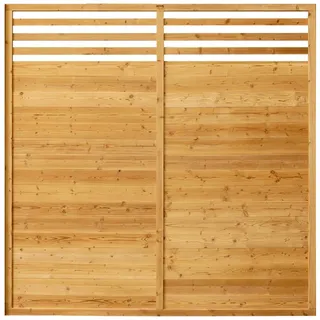 Home Deluxe Holzzaun 180 x 1 cm Braun Holz