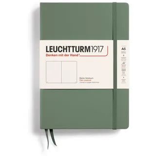 Leuchtturm LEUCHTTURM1917 365488 Notizbuch (A5), 251 nummerierte Seiten, Olive,