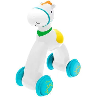 Chicco Push&Go Horse, Babyspielzeug 12-36 Monate, zur Förderung der Psychomotorik, REGT Babys zum Laufen an, farbenfrohes und ansprechendes Design, mit gummierten Rädern, Spielzeug für Kleinkinder