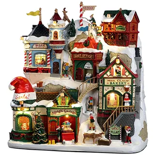 Lemax Weihnachtsdekoration Santa's Village 26 cm x 26 cm x 9,5 cm