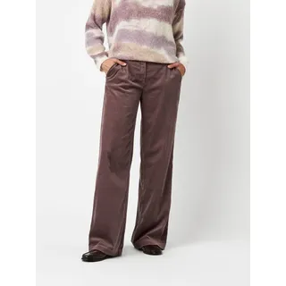 TONI Palazzohose "Luisa Palazzo" Relaxed Fit, aus seidigem Cord, mauve
