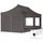 Faltpavillon 3 x 6 m inkl. 4 Seitenteile Dunkelgrau