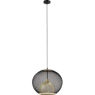 Kare Grato 1-flg. 45 cm rund Schwarz/Gold Metall