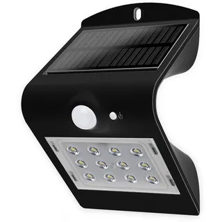 Blulaxa Solarleuchte Kunststoff 14,5 cm mit Sensor schwarz