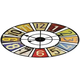 Technoline XXL Vintage Wanduhr WT 1614 aus Metall, Quarz, Ø 60cm