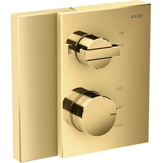 Bild Axor Edge Thermostat Unterputz mit Absperrventil, Farbe: Polished Gold Optic