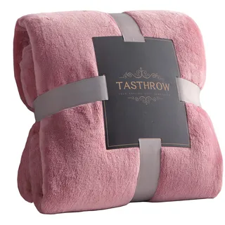 TASTHROW Kuscheldecke, Weiche Fleecedecke Sofaüberwurf, (Rosa, 150x200cm)