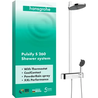 Hansgrohe Pulsify S Showerpipe 260 2jet mit ShowerTablet Select 400 chrom