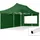Faltpavillon 3 x 6 m inkl. 2 Seitenteile Dunkelgrün