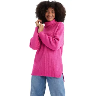 DeFacto Lang Hemden mit Langarm Tunic Hemden Fuchsia,M
