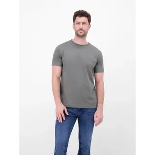 T-Shirt LERROS "T-Shirt mit Rundhalsausschnitt", Herren, Gr. XXL, basalt grau, 100% Baumwolle, Rundhals, Shirts T-Shirt, Herren Shirt aus 100% Baumwolle, einfarbig, Jersey-Qualität
