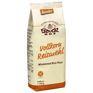Bauckhof Reismehl Vollkorn, Demeter, 500g