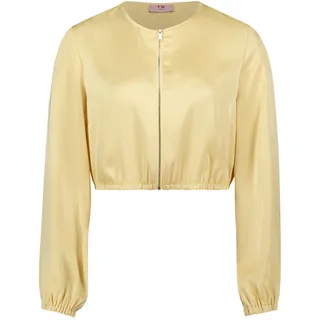 Jackenblazer VERA MONT "Blouson mit Reißverschluss", Damen, Gr. 38, gelb (sunlight), Obermaterial: 100% Polyester PES., Blazer Jackenblazer