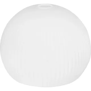 Lampenschirm Riffle weiß Kugel groß 29 cm – eleganter runder Glaslampenschirm für moderne Beleuchtung