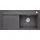 ZENAR XL 6 S-F rechts Flächenbündig Silgranit felsgrau Handbetätigung 988 x 498 mm