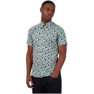 Ben Sherman 66669 Kurzarmhemd - Blue - XL