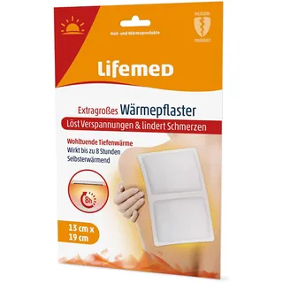 Lifemed Extragroßes Wärmepflaster 19 x 13 cm - 1 Pflaster