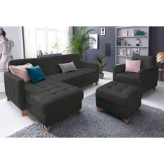 exxpo - sofa fashion Ecksofa »Elio, L-Form«, grau