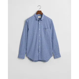 GANT Regular Fit Popeline-Bluse mit Vichy-Karo - blau - XL