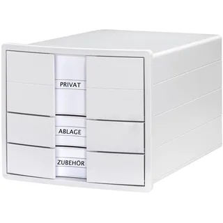 HAN Schubladenbox IMPULS weiß 1017-12, DIN A4 mit 3 Schubladen, 1 St.