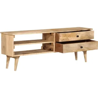 vidaXL TV-Schrank 140x30x50 cm Massivholz Mango - Braun