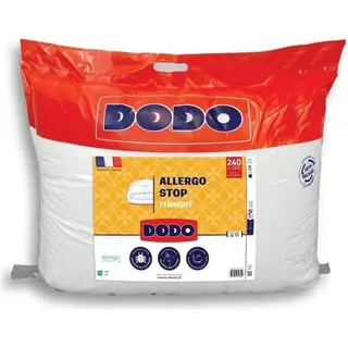 DODO Temperierte Bettdecke, 220 x 240 cm, 300 g/m2, ALLERGO STOP, Weiß