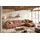 Sofa MADELINE Wohnlandschaft U-Form Cord rost Longchair links