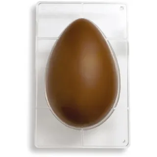 Decora 0050060 Profi-Form FÜR SCHOKOLADENEIER 500G 1HOHLRAUM AUS Poly 175X260MM, Polycarbonate Durchsichtig