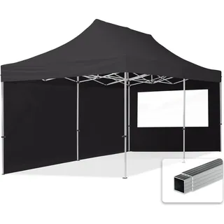 Faltpavillon Economy 3 x 6 m inkl. 2 Seitenteile schwarz 59030