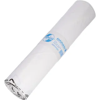 EMIL DEISS KG (GmbH + Co.) DEISS PREMIUM Müllsäcke 120 Liter weiß, Typ 60, Müllsäcke Recycling Qualität, gemischter Restabfall, Maße (B x L): 700 x 1000 mm, 1 Rolle = 25 Säcke