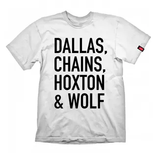 Difuzed Payday 2 Dallas Ch.h.w.w. T-shirt Mit Kurzen Ärmeln - White