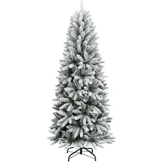 vidaXL Künstlicher Weihnachtsbaum Beschneit 210 cm PVC&PE