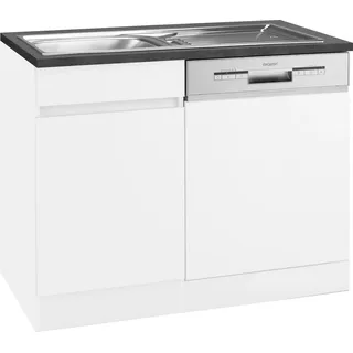 OPTIFIT Spülenschrank Roth 110 x 60 x 88 cm Weiß