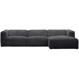 Stylife Ecksofa , Schwarz , Textil , Ottomane rechts, Eckteil , 332x163 cm , Stoffauswahl, Armteil links, Armteil rechts , Wohnzimmer, Sofas & Couches, Wohnlandschaften, Ecksofas
