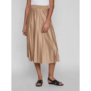 VILA Plisseerock Faltenröcke Beige 36