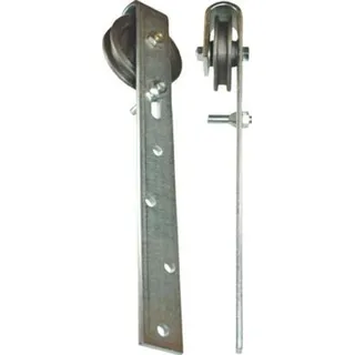 BETZ Schiebetürrolle 120 mm Grauguß, m.Stahlbügel - Silber