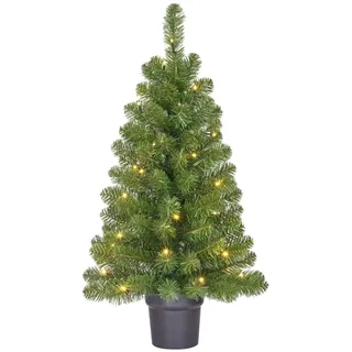 Black Box Trees Künstlicher Weihnachtsbaum mit Beleuchtung Grün 90 cm