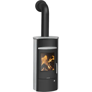 Oranier | Kaminofen | Pori 5 | 5 kW | Stahl Schwarz, Speckstein