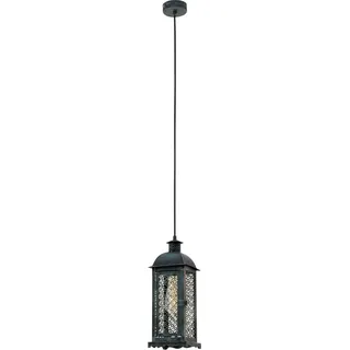 Eglo Pendelleuchte Lisburn 1 Stahl Grün-pati.