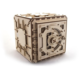 Ugears Sicher Modellbau 3D Puzzle - Modellbausatz Holzpuzzle für Erwachsene - Mechanisches Modell Basteln Bausatz