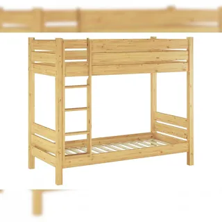 Erst-Holz Etagenbett extra stabil 80 x 220 cm braun