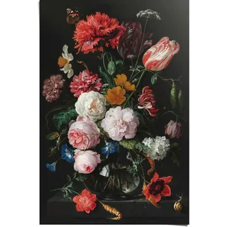 Reinders! Poster »Poster Stillleben mit Blumenvase Jan Davidsz de Heem«, Vasen, (1 St.), bunt